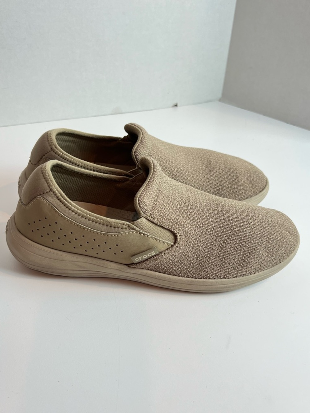 Men’s Crocs Reviva Tan Slip on Loafers